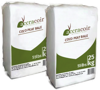 Cutout coco peat bale