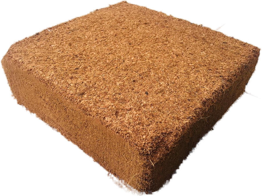 Cutout coco peat block