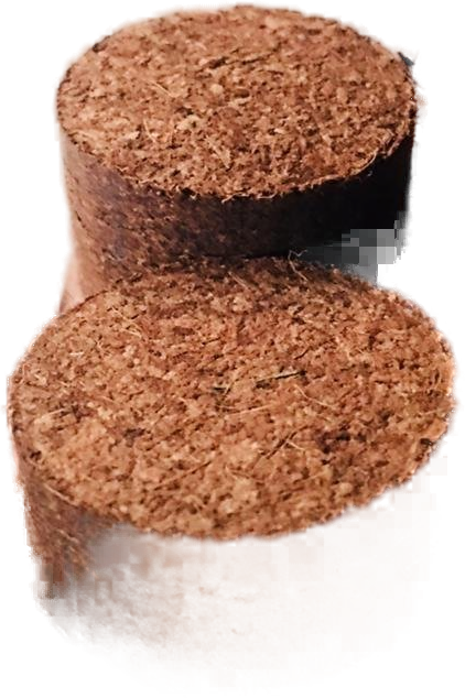 Cutout coco peat discs